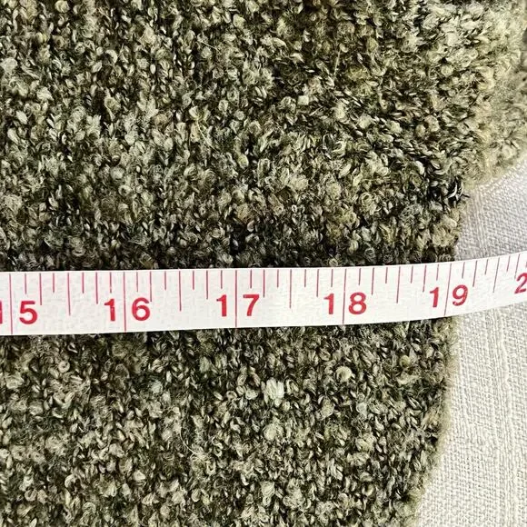 Celina Yang Cardigan Women Medium Green Chunky Knit Sailor Goblincore Grunge 90s - Picture 7 of 8